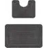 Chelsea 2 Piece Bath Mat Set - Dark Grey