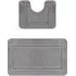 Chelsea 2 Piece Bath Mat Set - Grey