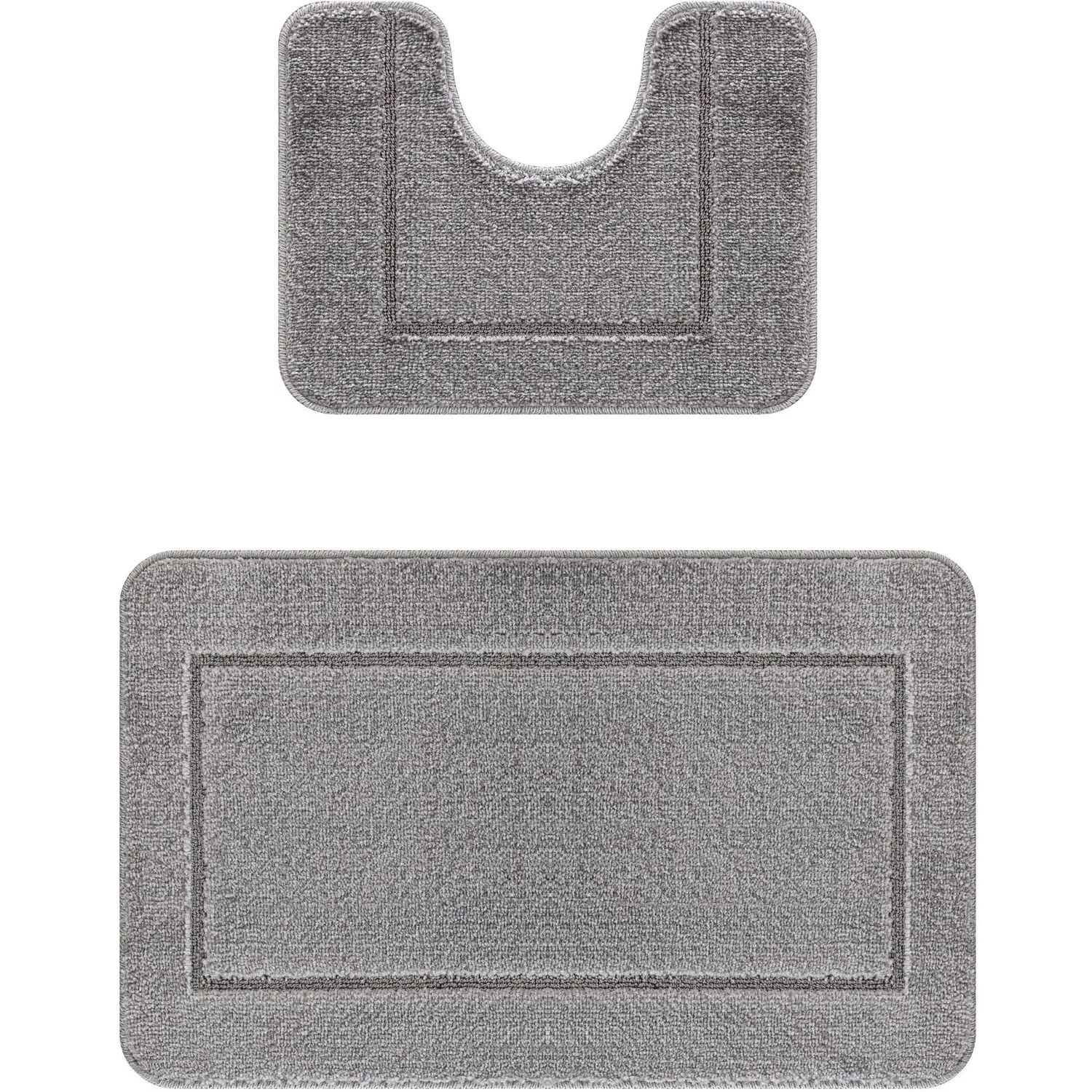 Chelsea 2 Piece Bath Mat Set - Grey
