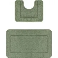 Chelsea 2 Piece Bath Mat Set - Sage
