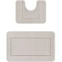 Chelsea 2 Piece Bath Mat Set - Silver