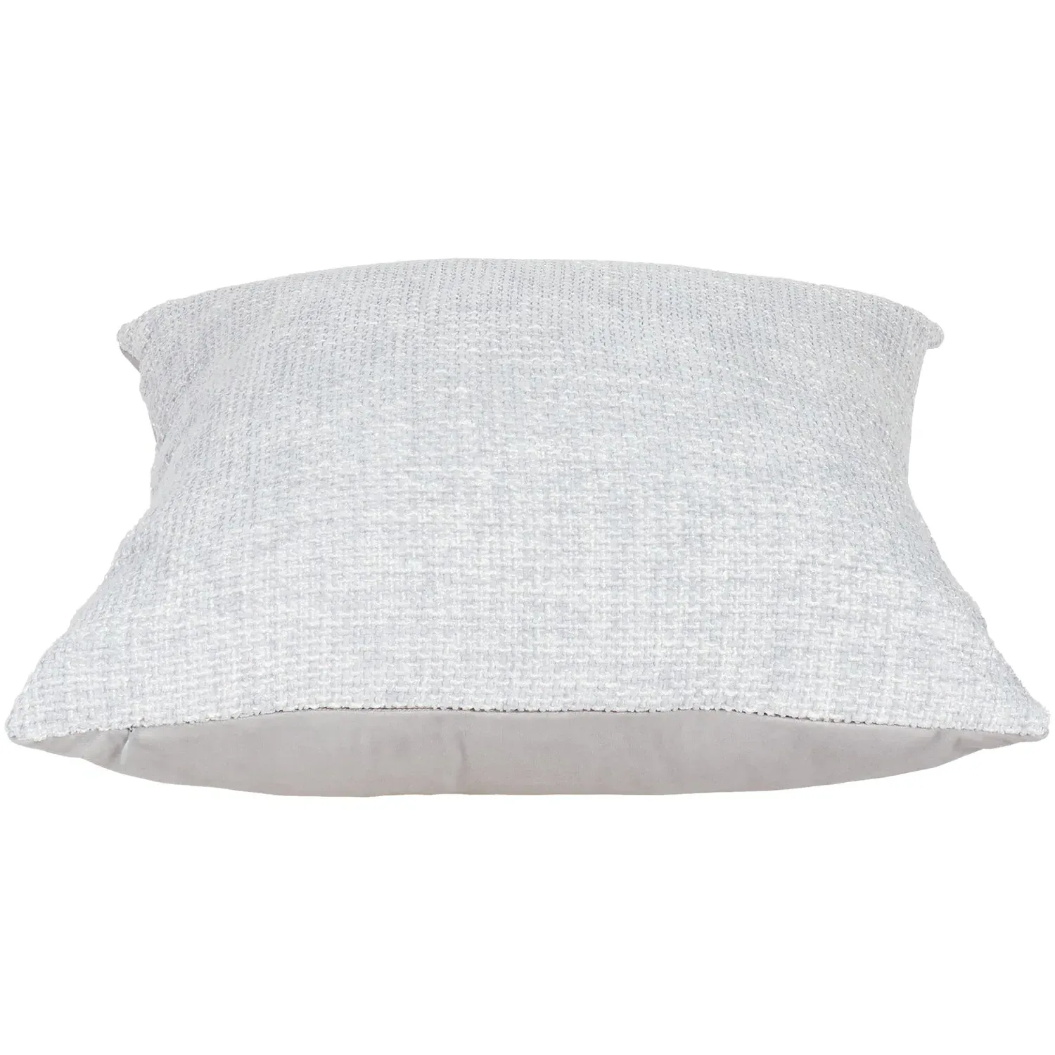 Chenille Boucle Cushion - Silver