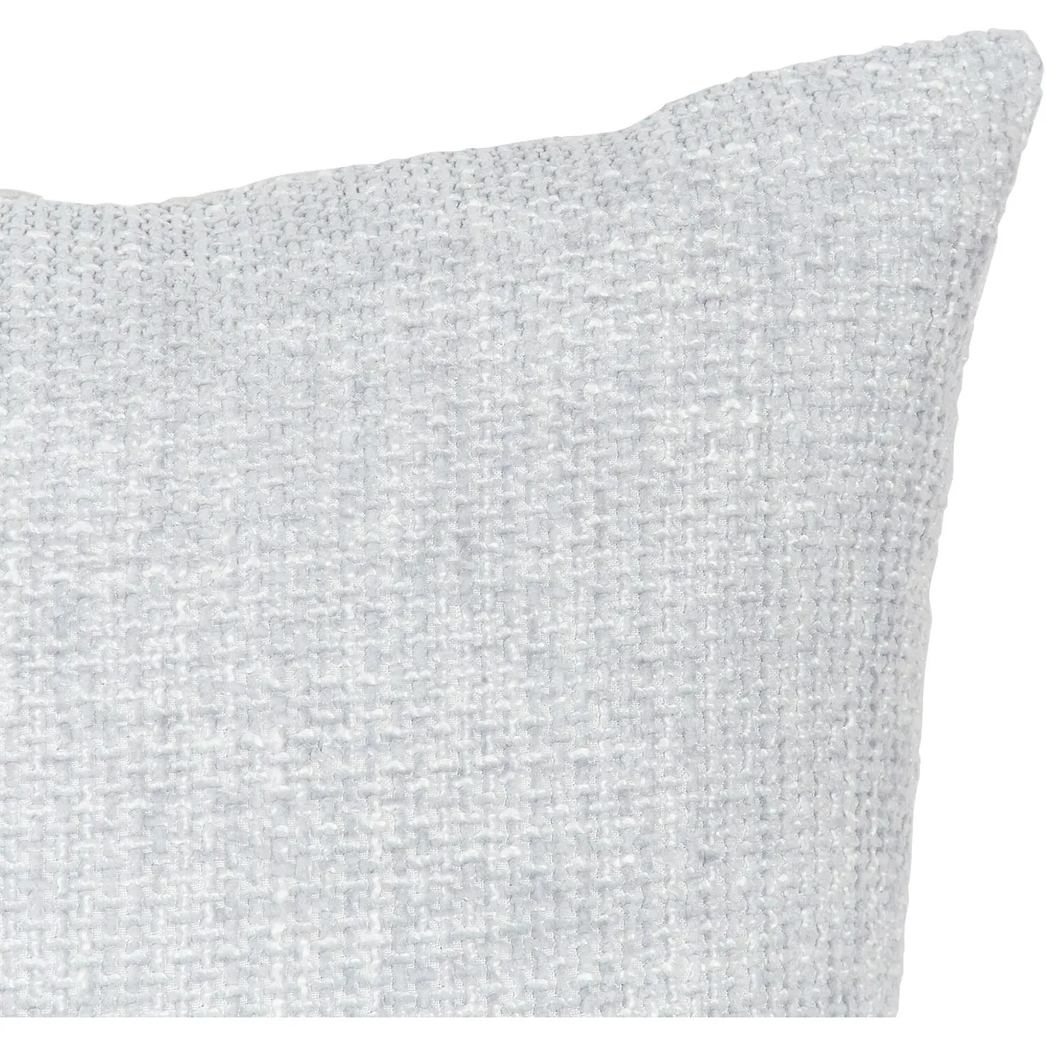 Chenille Boucle Cushion - Silver
