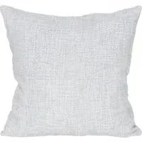 Chenille Boucle Cushion - Silver