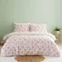 Cherries Gingham Single Duvet Set - Pink