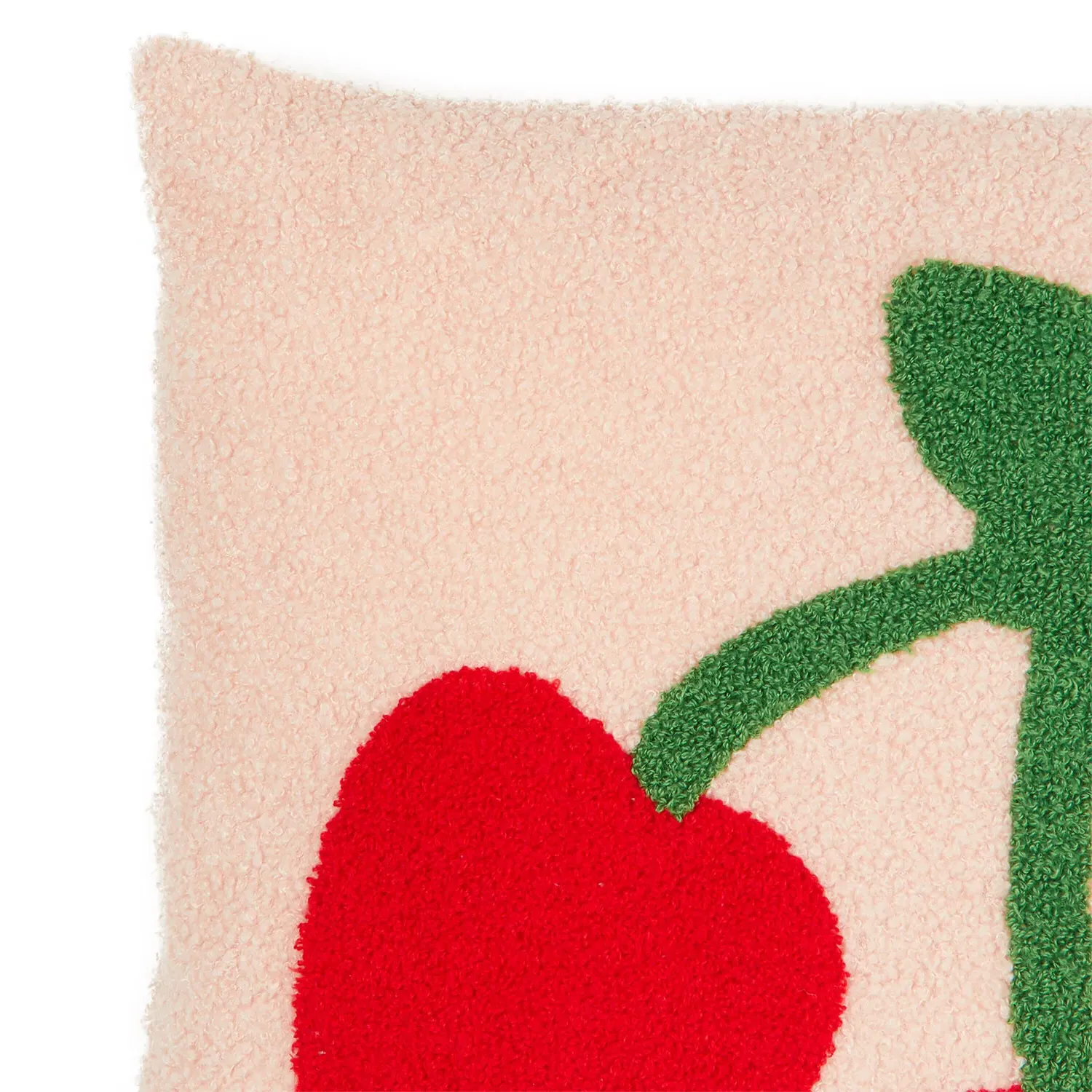 Cherries Tufted Cushion - Multicolour