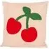 Cherries Tufted Cushion - Multicolour