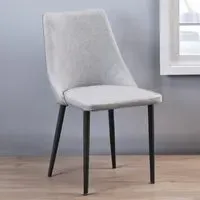 Chester Set of 2 Dining Chairs - Light Grey