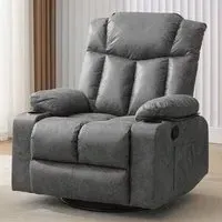 Cheston Recliner Chair with Storage - Grey