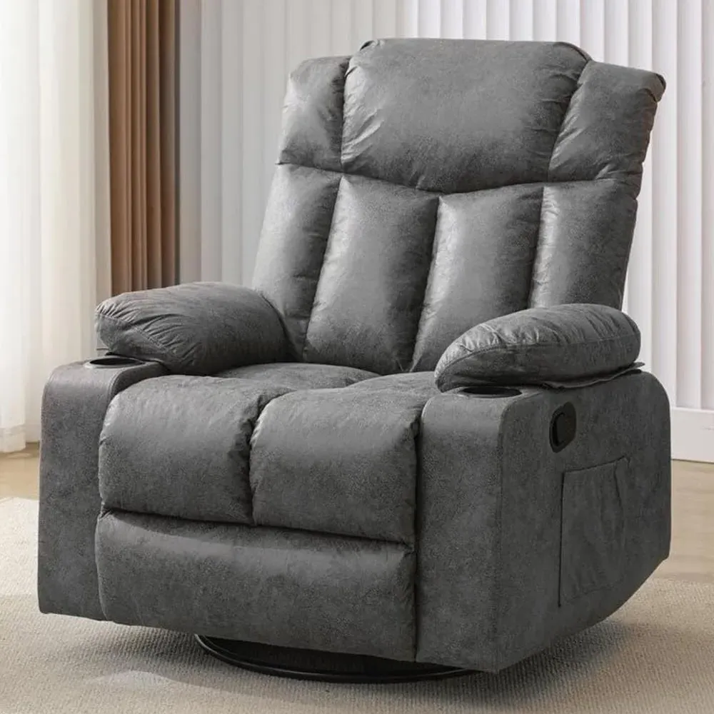 Cheston Recliner Chair with Storage - Grey image