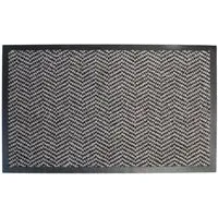 Chevron Barrier Doormat - Black