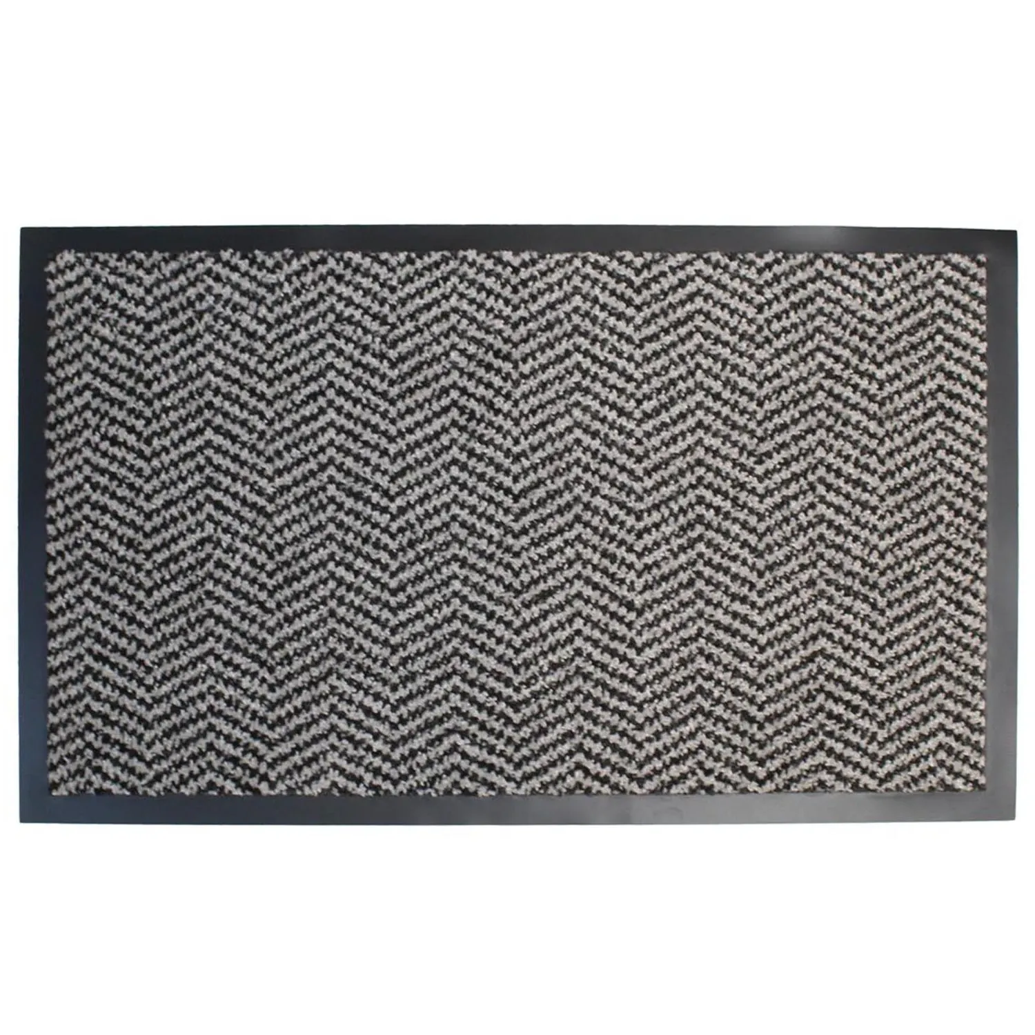 Chevron Barrier Doormat - Black