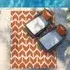 Chevron Breeze Outdoor Rug - Burnt Orange