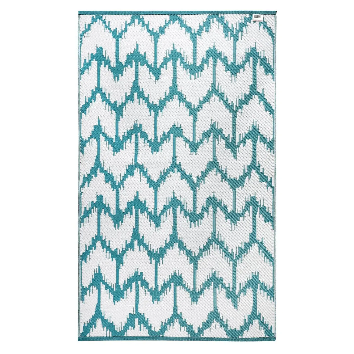 Chevron Outdoor Rug - Teal