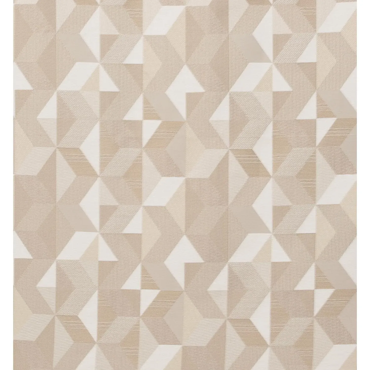 Chicago Geo Eyelet Curtains 229cm - Natural