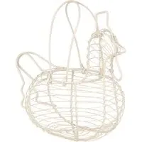 Chicken Shaped Egg Holder - Cream