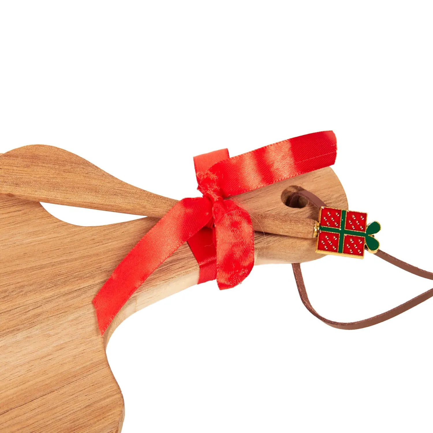 Christmas Acacia Serving Board with Spreader - Acacia