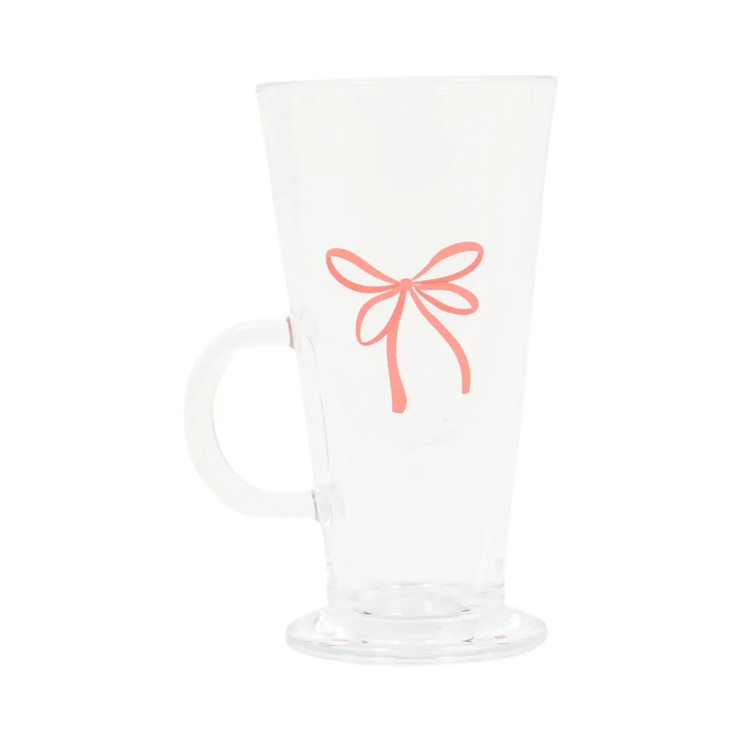 Christmas Bear Glass Latte Mug