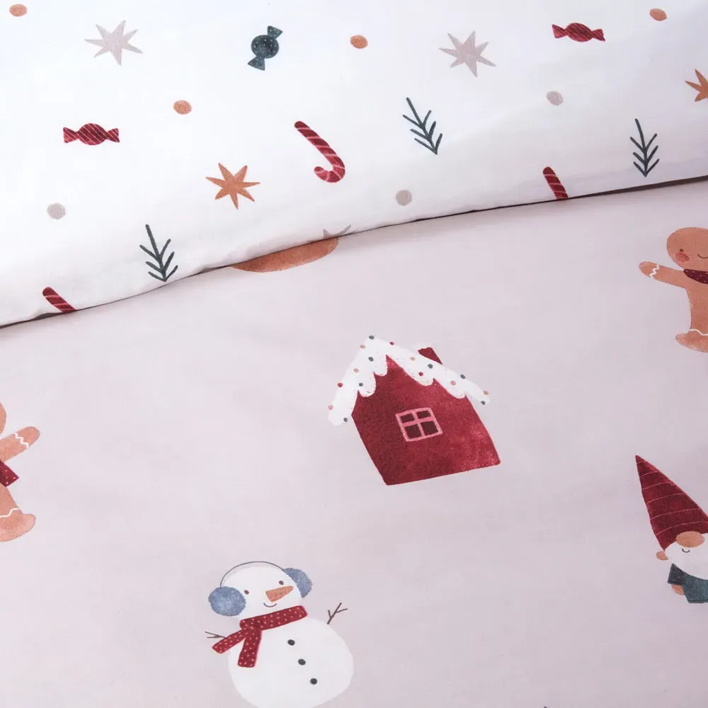 Christmas Characters Duvet Set - Pink
