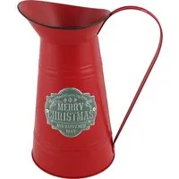 Christmas Decorative Jug - Red