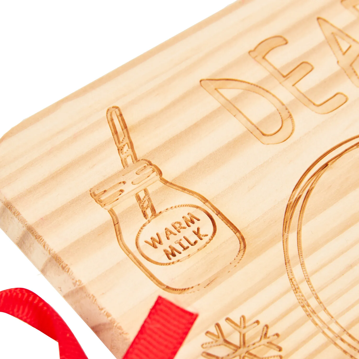 Christmas Eve Treats for Santa Tray - Wood