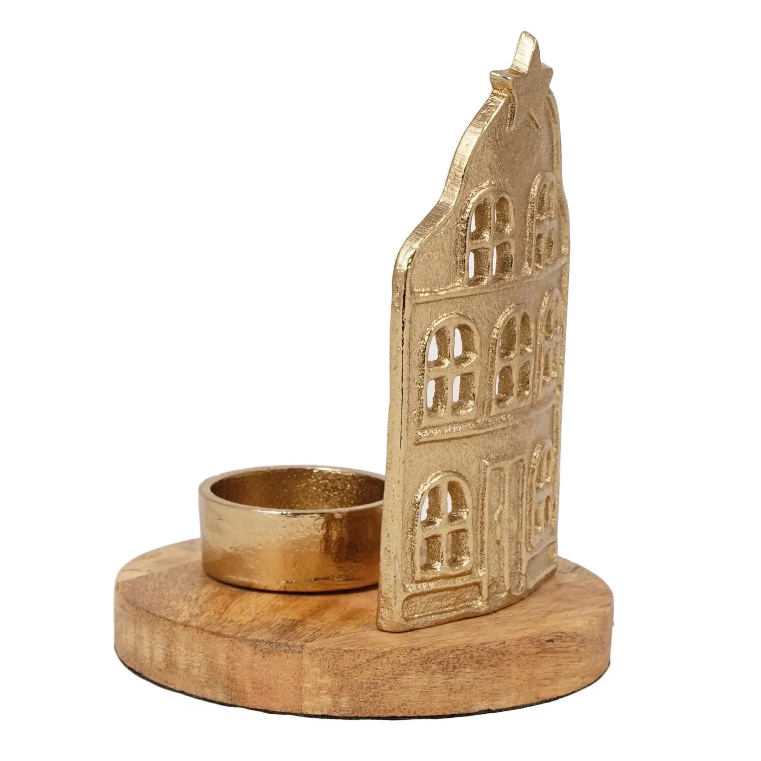 Christmas House Tealight Holder Decoration