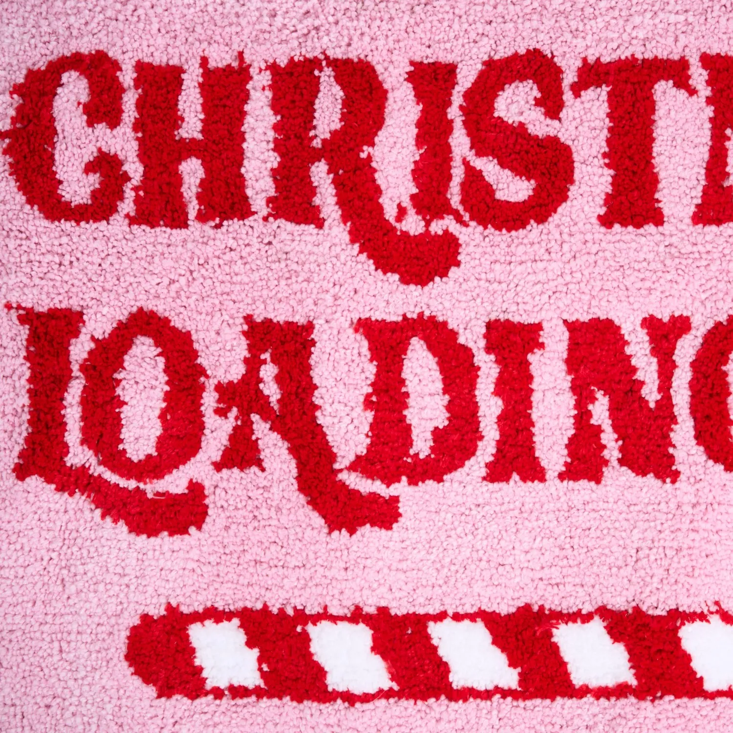 Christmas Loading Bath Mat - Pink