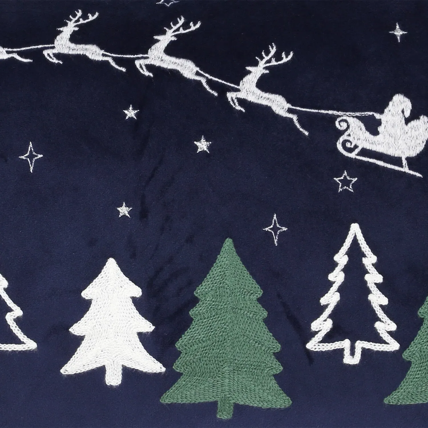 Christmas Night Sky Cushion - Navy