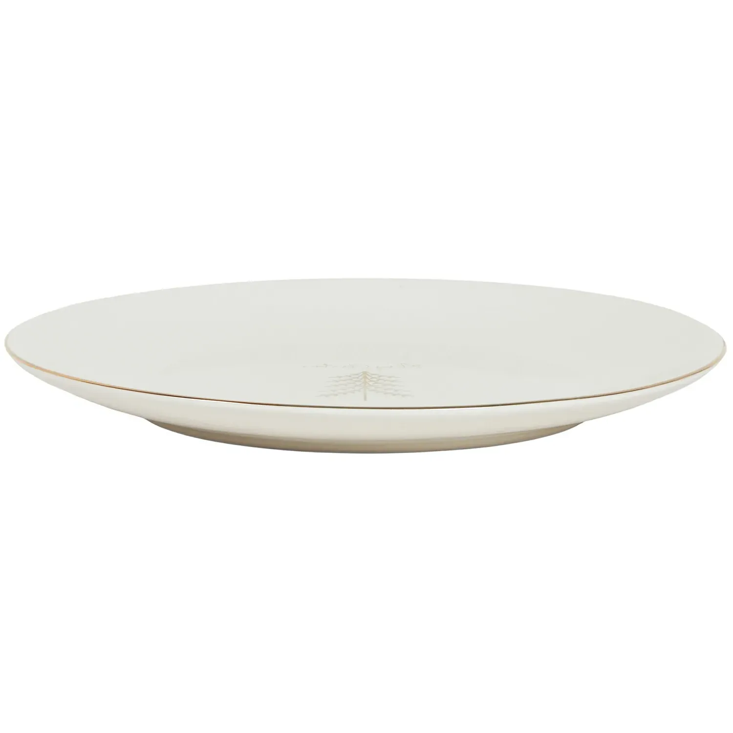 Christmas Pine 10.5 inch Dinner Plate - Gold