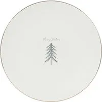 Christmas Pine 10.5 inch Dinner Plate - Gold