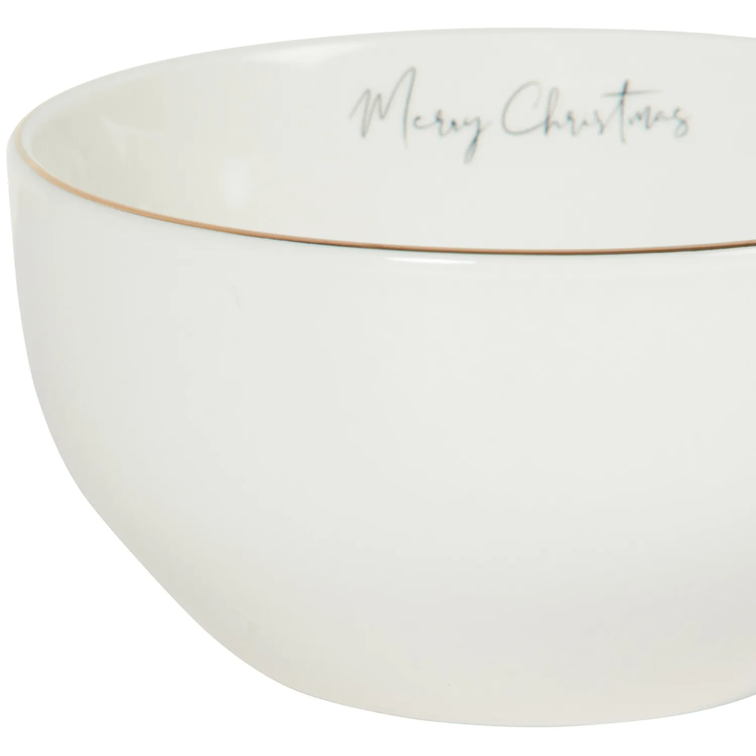 Christmas Pine 5.6 inch Rice Bowl - Gold
