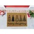 Christmas Printed Coir Door Mat - Brown