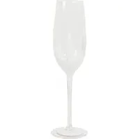 Christmas Scene Champagne Flute 250ml - Clear