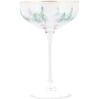 Christmas Tree Coupe Glass - Clear