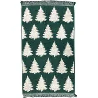 Christmas Tree Fringe Hand Towel - Green, Cotton
