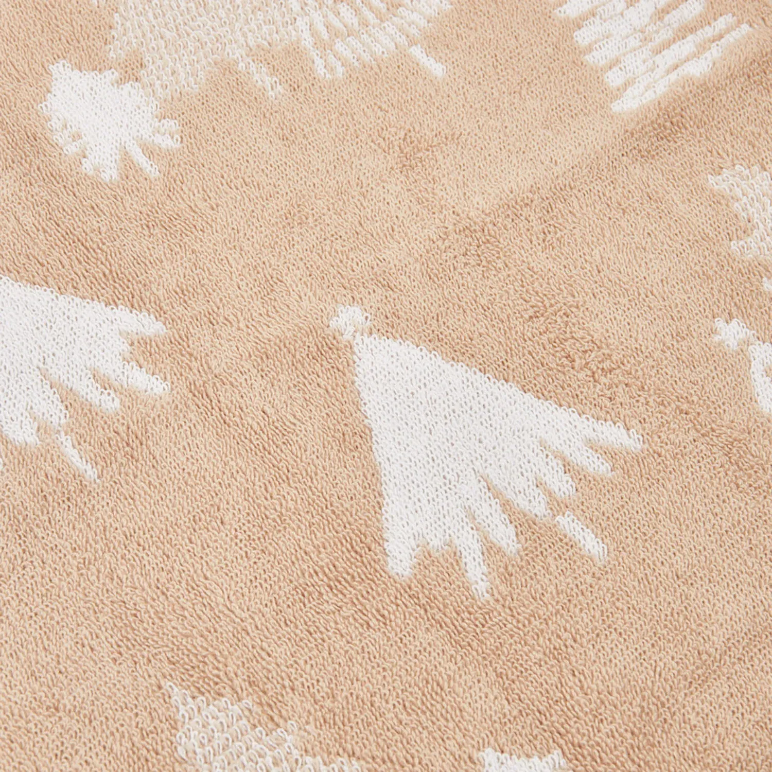 Christmas Tree Hand Towel - Beige, Cotton