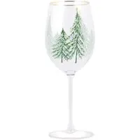 Christmas Tree Wine Glass - Clear