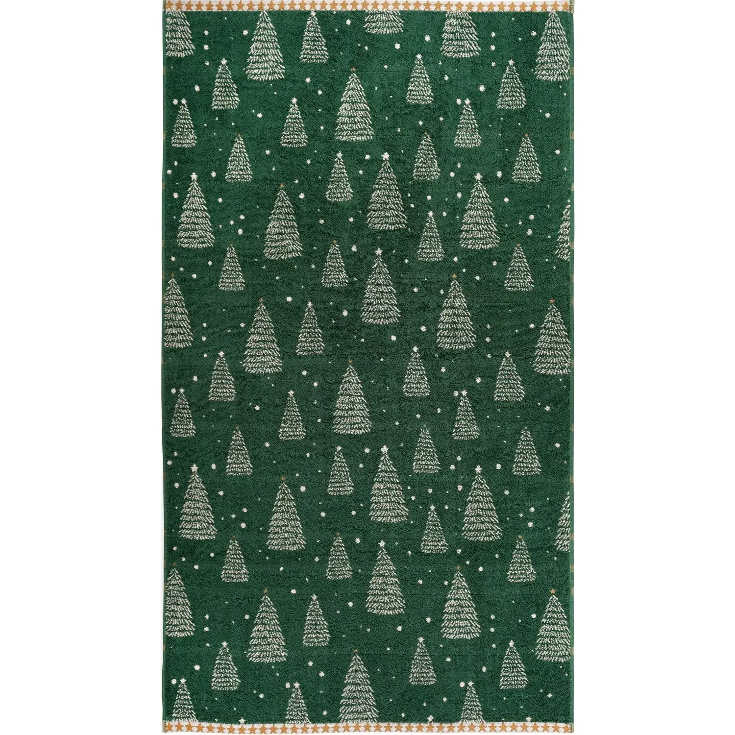 Christmas Trees Towel 125cm - Green, Cotton