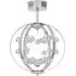 Chrome Orb LED Ceiling Fitting - Silver
