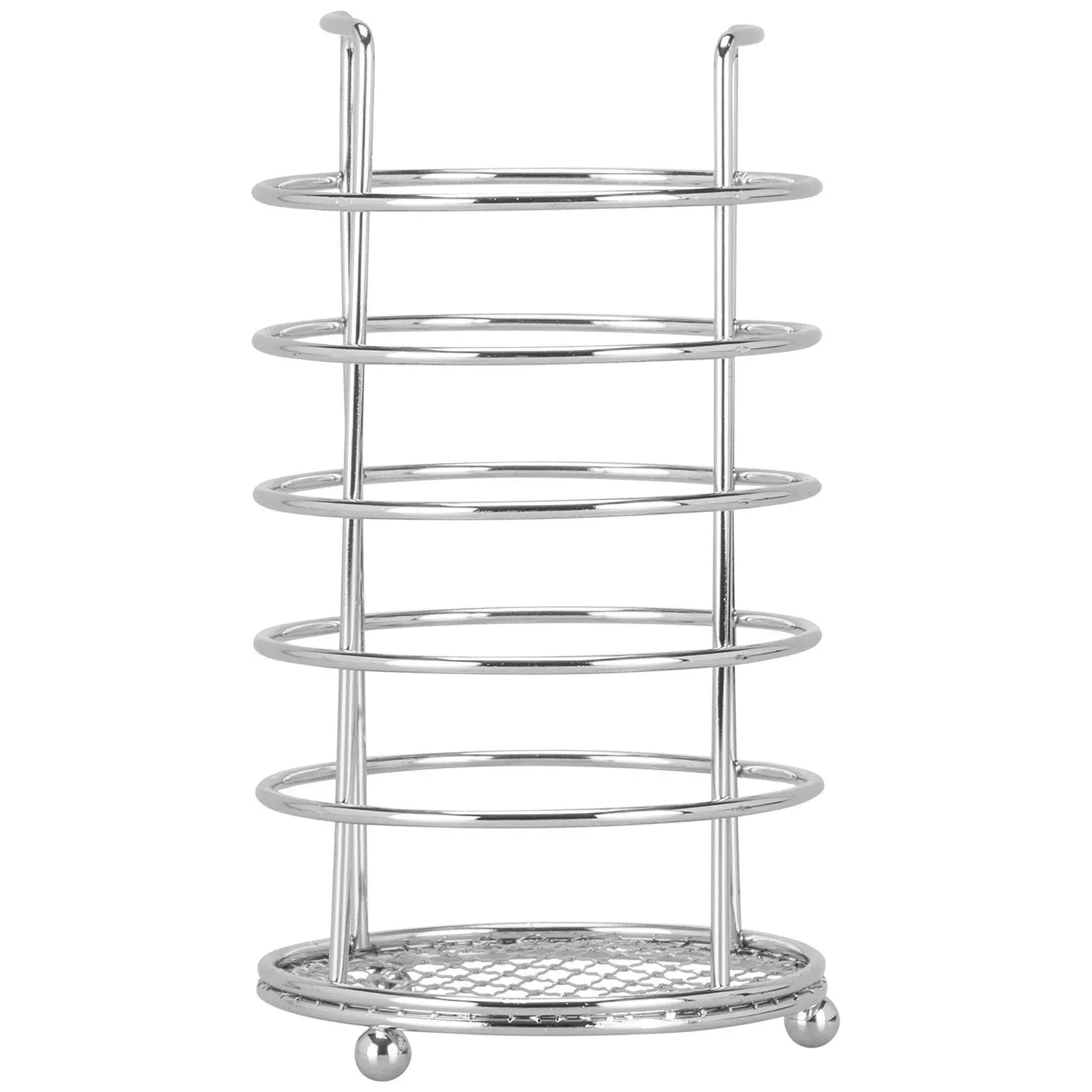 Chrome-Plated Utensil Holder - Chrome image