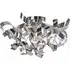 Chrome Twist 3-Light Flush Ceiling Fitting - Chrome
