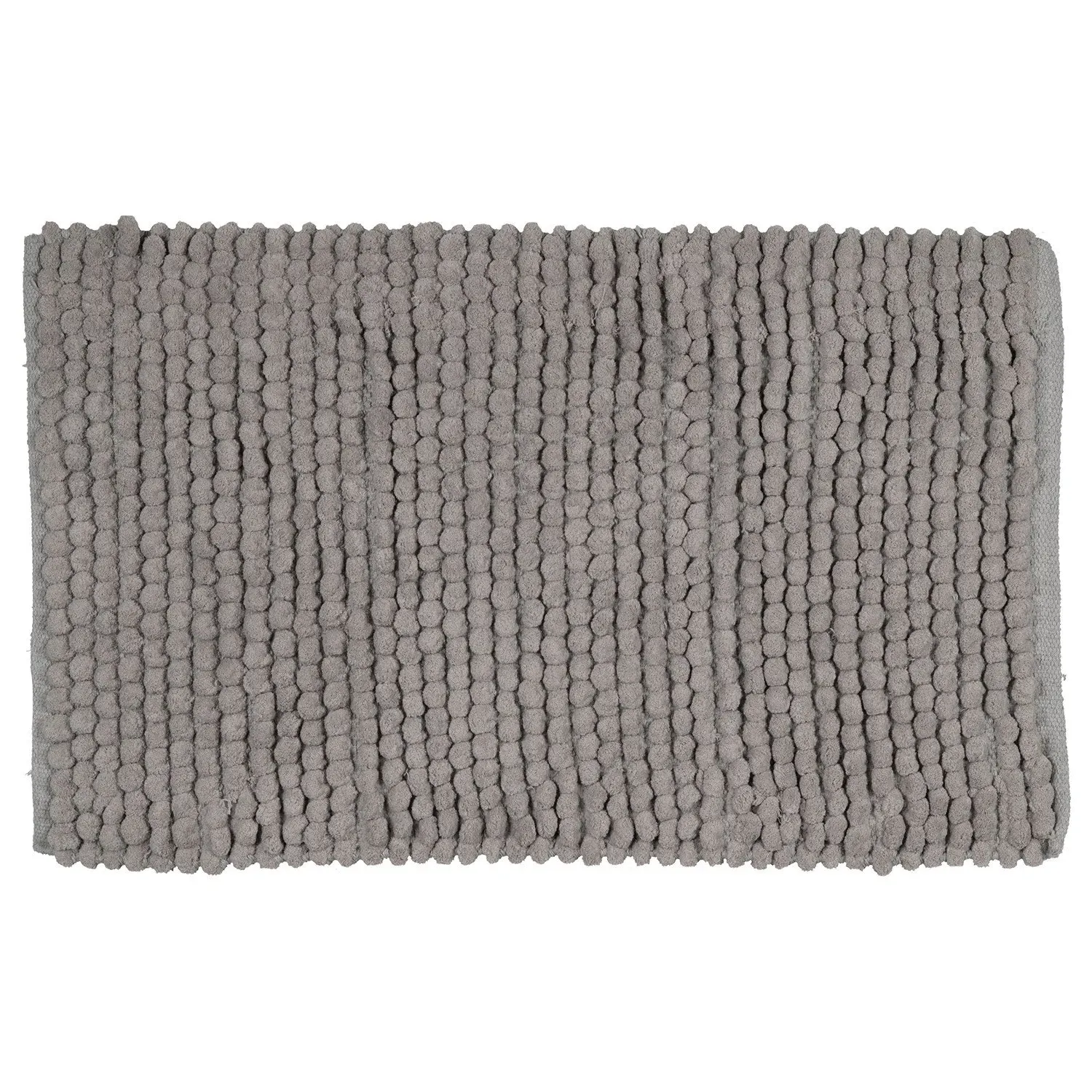 Chunky Bobble Bath Mat - Ash Grey, Polycotton