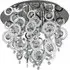 Ciana 3 Light Chrome Flush Ceiling Fitting - Silver