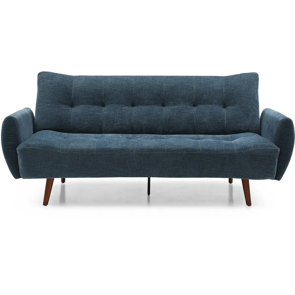 Claire 3-Seater Sofa Bed with Click-Clack - Navy, Chenille