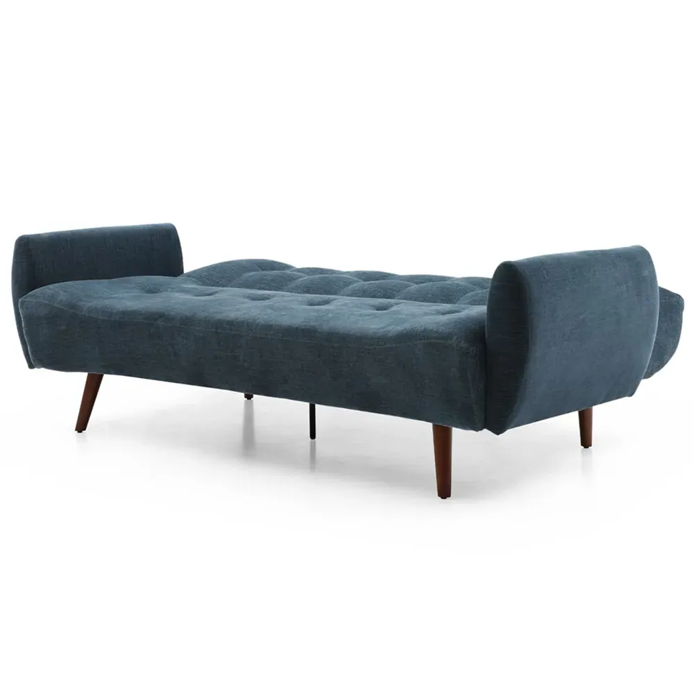 Claire 3-Seater Sofa Bed with Click-Clack - Navy, Chenille