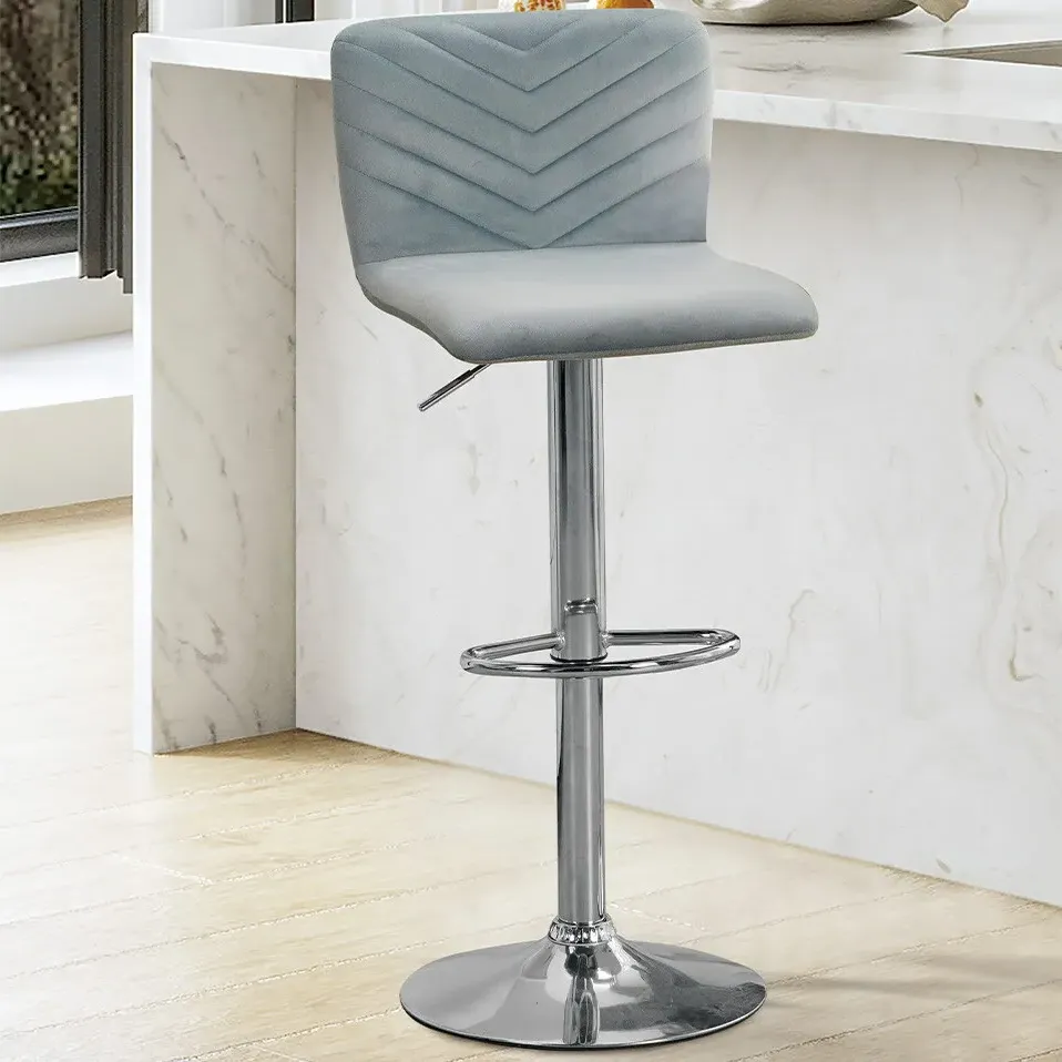 Clara Adjustable Bar Stool - Blue image