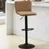 Clara Adjustable Bar Stool - Brown