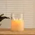 Clear Glass Moving LED Candle