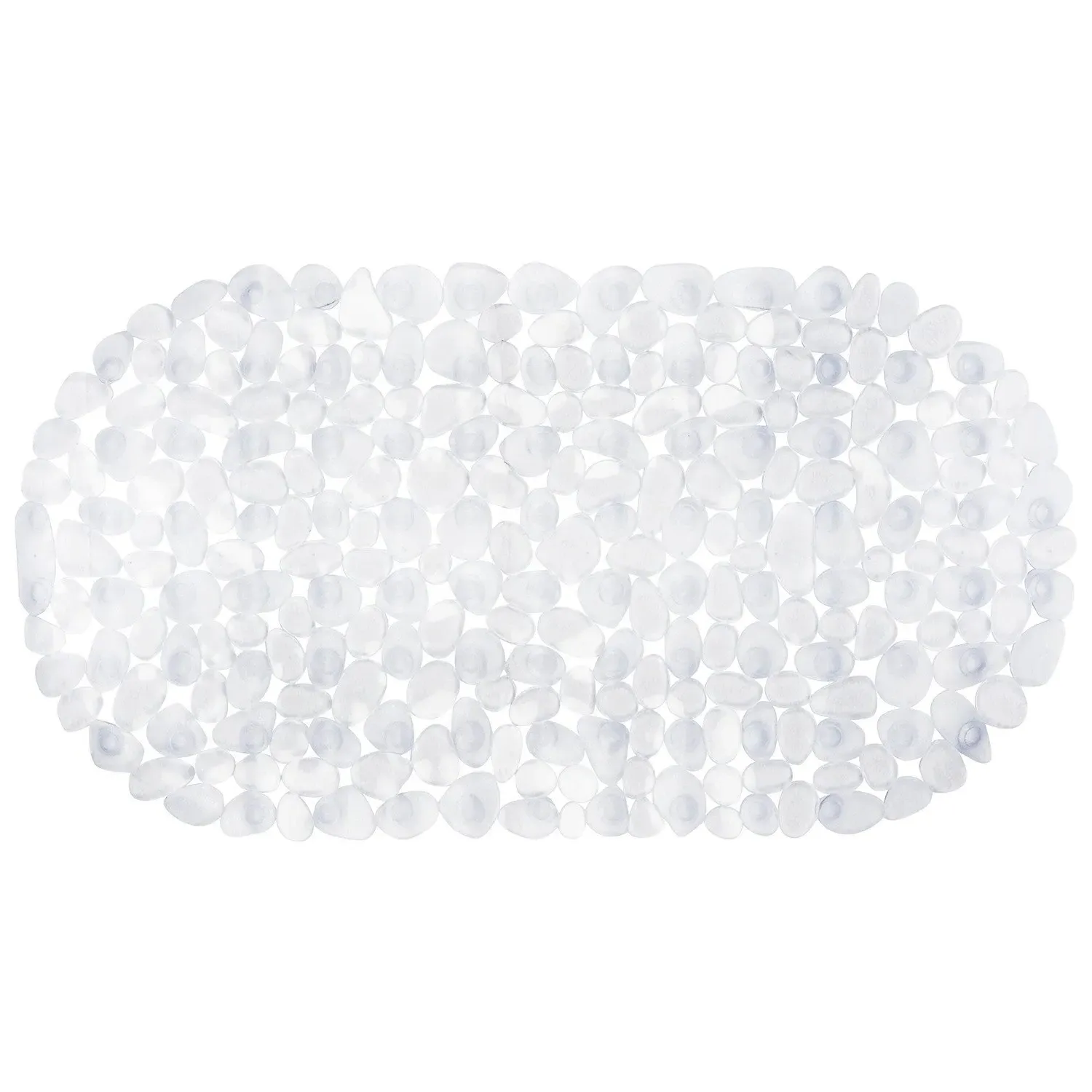 Clear Pebbles PVC Bath Mat - Clear