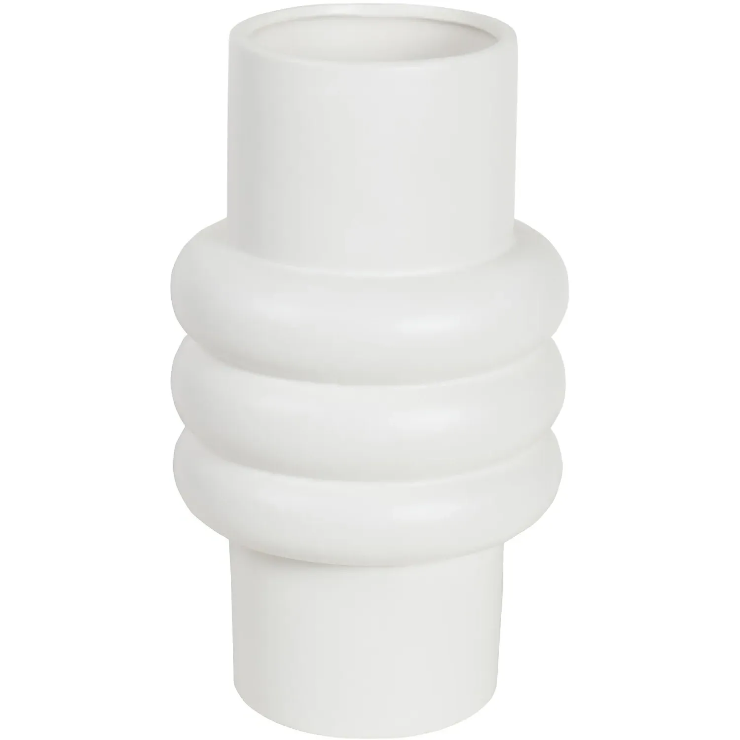 Cleo Abstract Vase - White